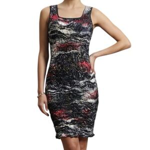 Frank Lyman Design Black Red Sheath Dress US 8